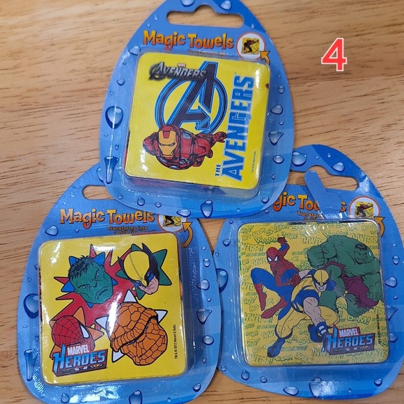 Different Marvel Heroes Magic Pop Up Towel Wash Cloths - Picture 3 of 5